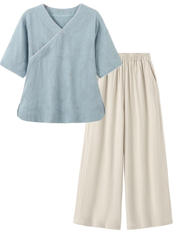 Linen Pant Wide - Новый комплект в китайском стиле: художественный