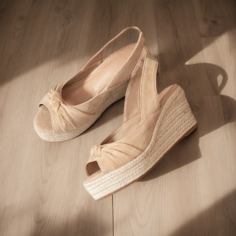 Бежевые эспадрильи LIHUAMAO с  – обзор и цена Wedge Espadrille Women