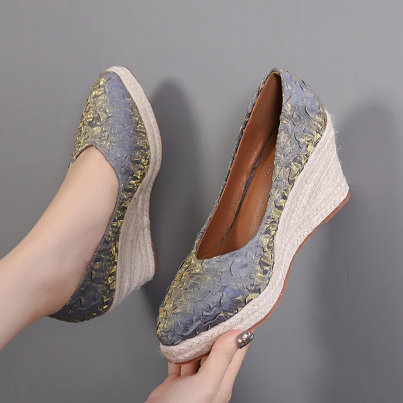 Женские эспадрильи на платформ – обзор и цена Wedge Espadrille Women