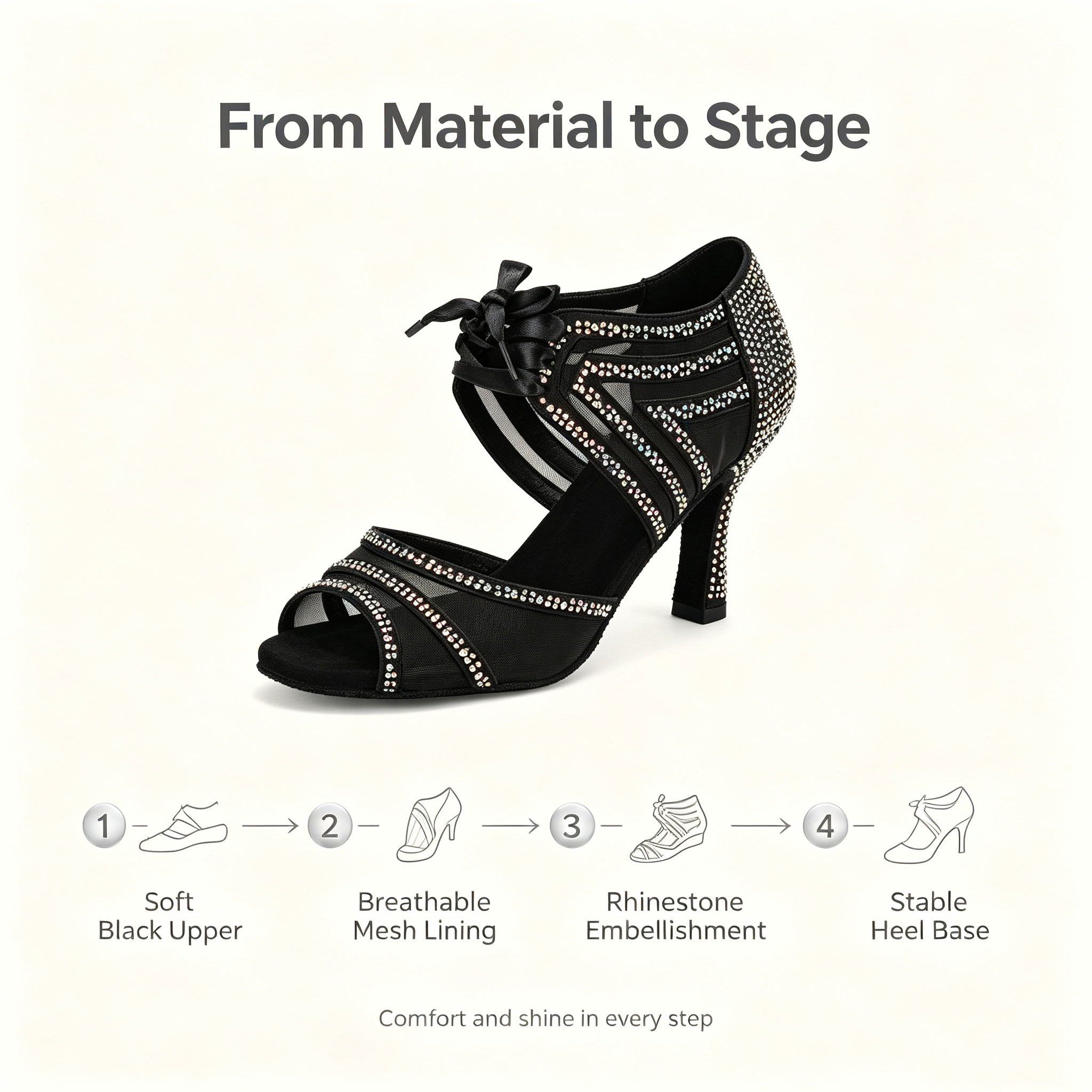 Женские туфли для латиноамерик – обзор и цена Sandal Strappy Heeled