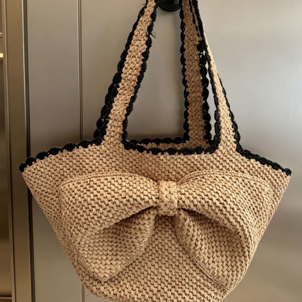 Новая большая сумка-шоппер из  – обзор и цена Crochet Bag Raffia