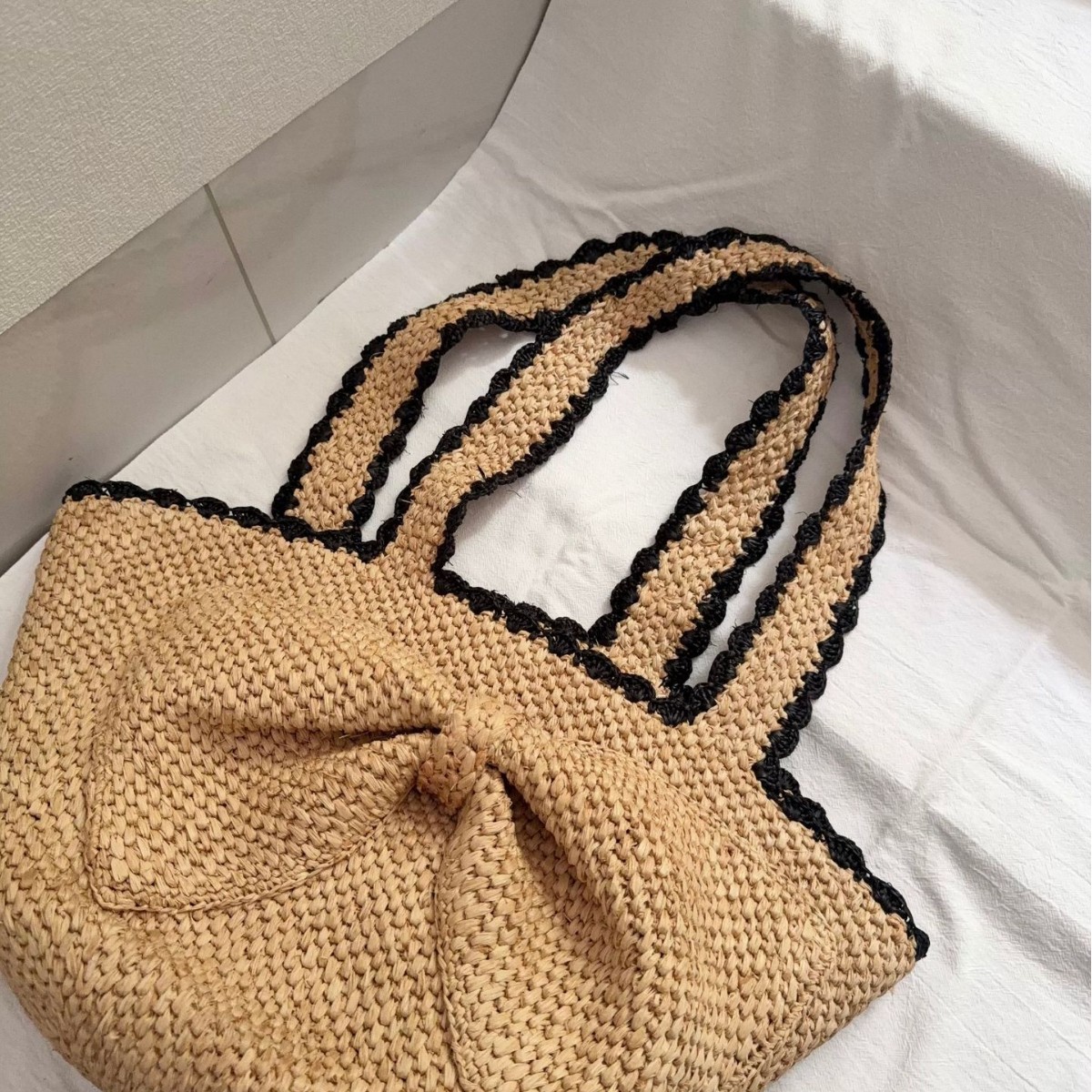 Новая большая сумка-шоппер из  – обзор и цена Crochet Bag Raffia